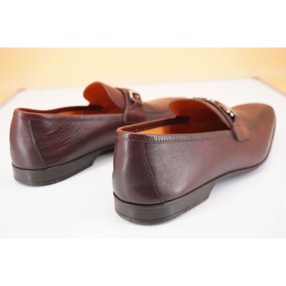 Magnanni Tazon Bit loafers size 9 New Mid brown Leather $395 NIB